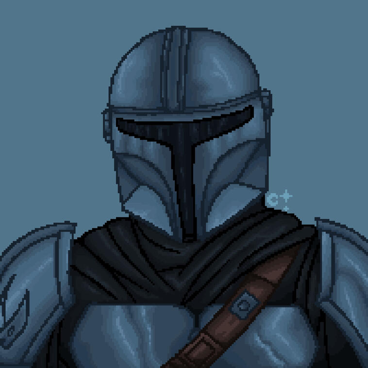 Mandalorian Pixel Print (July 2025)